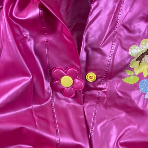 Vintage Y2K Disney Store Princess Raincoat S/M | Pink Belle Cinderella Aurora - Picture 8 of 16